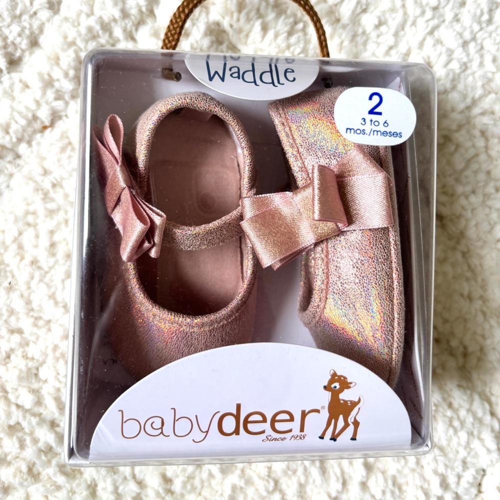 Rose Gold Baby Shoes